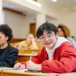 student at classroom
