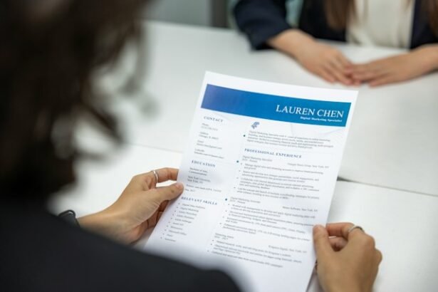 An educational overview illustrating key layout components of a professional curriculum vitae.